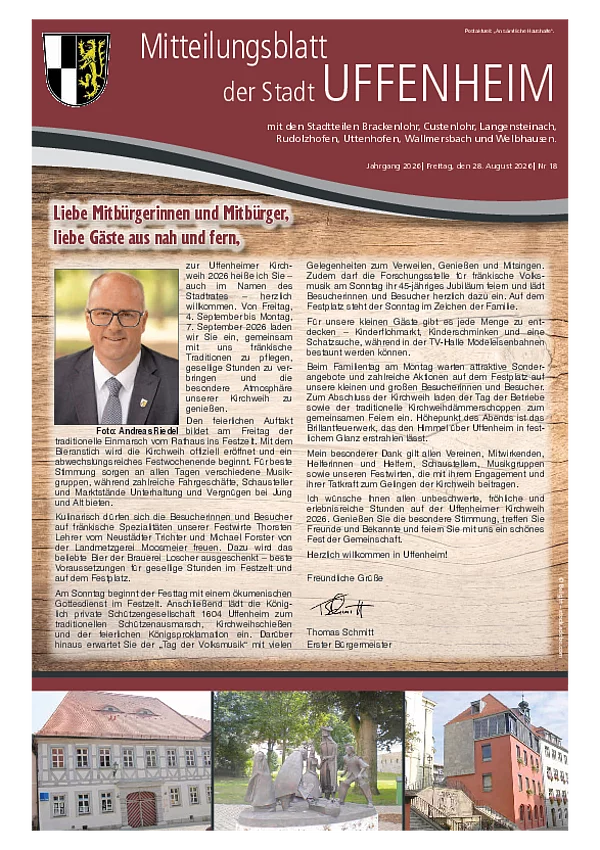 Mitteilungsblatt 18/2026
